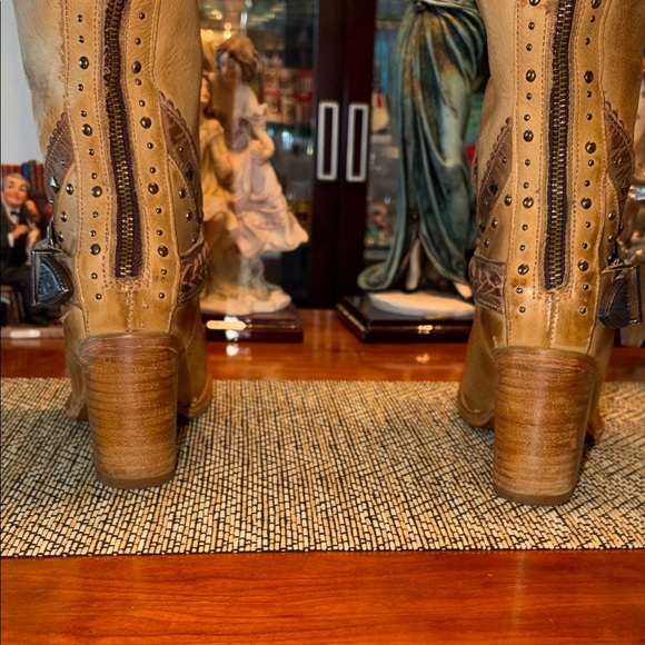 Freebirds by Steven “CORMAC” Studded Leather Cowboy Boots - Picture 7 of 12